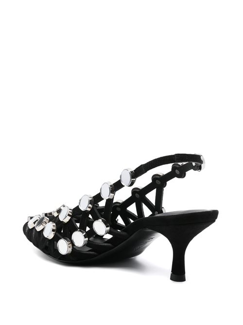 ''Grid'' black slingback THE ATTICO | 250WSH00844100